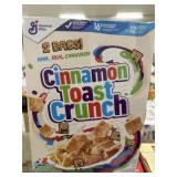 CINNAMON TOAST CRUNCH WITH 2 BAGS OF CEREAL