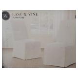 East & Vine - Slipcover Dining Chairs (In Box)