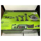 GREENWORKS 4-TOOL COMBO KIT