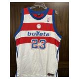 JORDAN BULLETS 23 BASKETBALL JERSEY 3XL