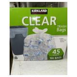 KIRKLAND CLEAR TRASH BAGS