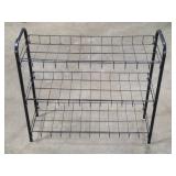 3 Tier Black Metal Storage Rack