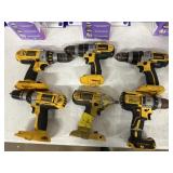 SIX DEWALT DRILLS ONLY