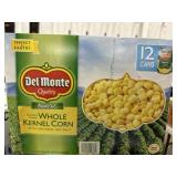 DEL MONTE WHOLE KERNEL CORN PARTIAL BOX