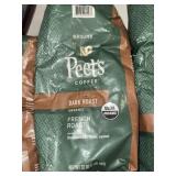 GROUND PEETS DARK ROAST FRENCH ROAST COFFEE