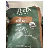 GROUND PEETS DARK ROAST FRENCH ROAST COFFEE