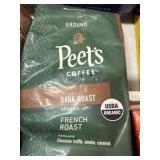 GROUND PEETS DARK ROAST FRENCH ROAST COFFEE