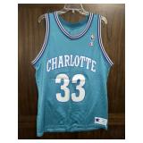 CHARLOTTE #33 TEAL BASKETBALL JERSEY SIZE 44