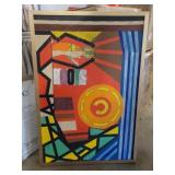 (24' x 28') Abstract Multi Color Artwork