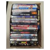 Box W/Hit Movie DVD'S & VHS
