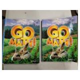 Two "Go Math" Vol. 1 & Vol. 2 Books