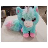 Multi Color Cat Unicorn Plush