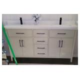 Ove - 60" Double Bowl Bathroom Vanity (In Box)