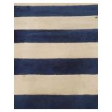 Aden - (10' x 10') Blue Striped Area Rug
