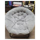 Grey Fabric - Kids / Adult Foldable Saucer Chair