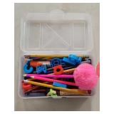 Container W/Office Supplies m