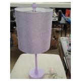 Purple Colored Table Top Lamp