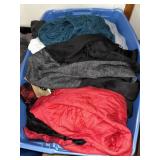 LARGE BLUE TOTE OF CLOTHES VARIETY OF SIZES