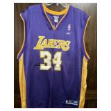 LAKERS Oï¿½NEAL #34 BASKETBALL JERSEY SIZE XL