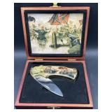 Decorative Folding Knife w/ Display Case ï¿½