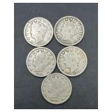 (5) Liberty Head ï¿½Vï¿½
