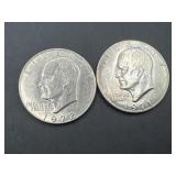 1971 & 1972 Eisenhower Dollars