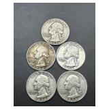 (5) U.S. silver quarters19651958(3)1959