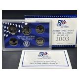 2003 United States Mint 50 State Quarter set with
