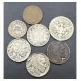Various circulated coins