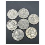 (7) Susan B. Anthony dollars