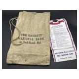(2) Vintage Oakland Md. banking advertisements