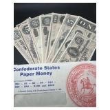 Vintage Confederate Currency Replica Set ï¿½ Civil