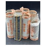 8 rolls of circulated coins
