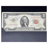 Series 1953 B Red Seal $2 dollar bill