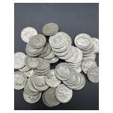 (53) Circulated United States Roosevelt dimes