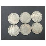 (6) Liberty Head ï¿½Vï¿½