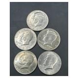(5) 1983 Kennedy Half Dollars