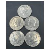 (5) 1983 Kennedy Half Dollars