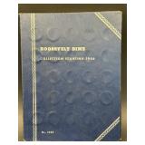 1964+ Roosevelt Dime collection book - (56 total
