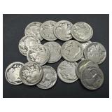 Various Buffalo Nickels