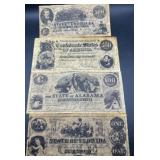 Collection of Civil Warï¿½era style currency