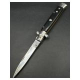 Black Italian Stiletto Style Automatic Knife ï¿½