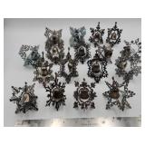 Vintage filigree metal snowflake Christmas