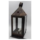 Antique American tin candle lantern