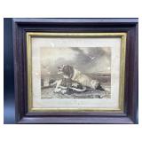 Antique ï¿½Savedï¿½ Saint Bernard Dog Print ï¿½ After