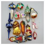 Vintage glass Christmas ornaments