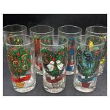 Vintage 12 Days of Christmas Drinking Glasses ï¿½