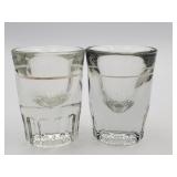 Pair Anchor Hocking shot glasses