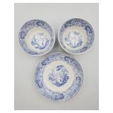 Antique ceramic blue transferware 'Nonpareil'