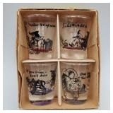 1950s humorous shot glasses